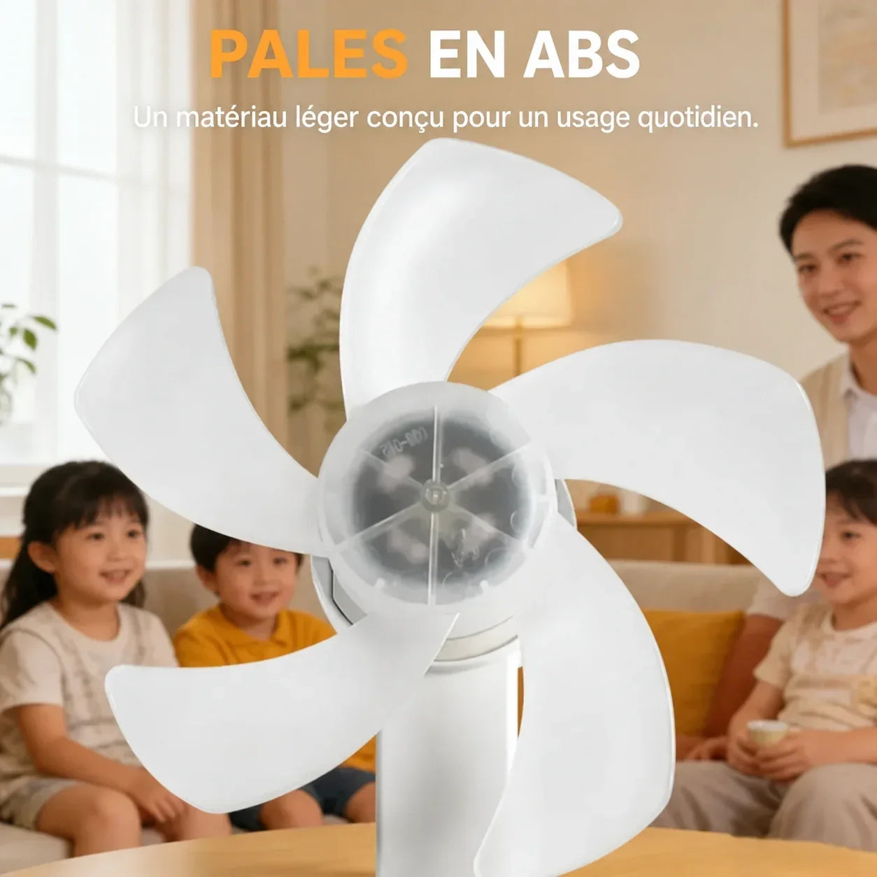 LumiVent E27™ – Ventilateur plafonnier LED avec télécommande