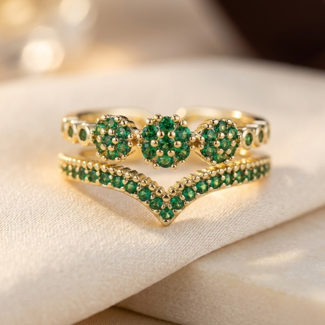 Bague en Émeraude et Or — Doumira
