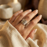 Bague en argent multi-bandes — Doumira
