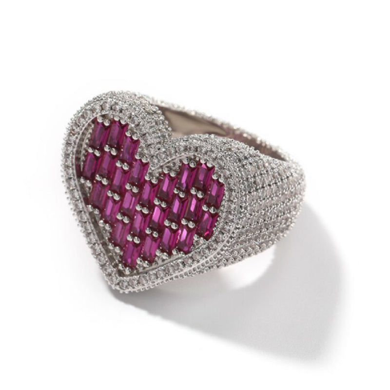 Bague coeur diamant — Doumira