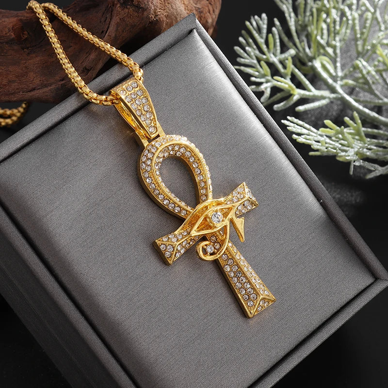Collier croix ankh — Doumira