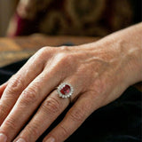Bague Rubis Couronne Écarlate — Doumira