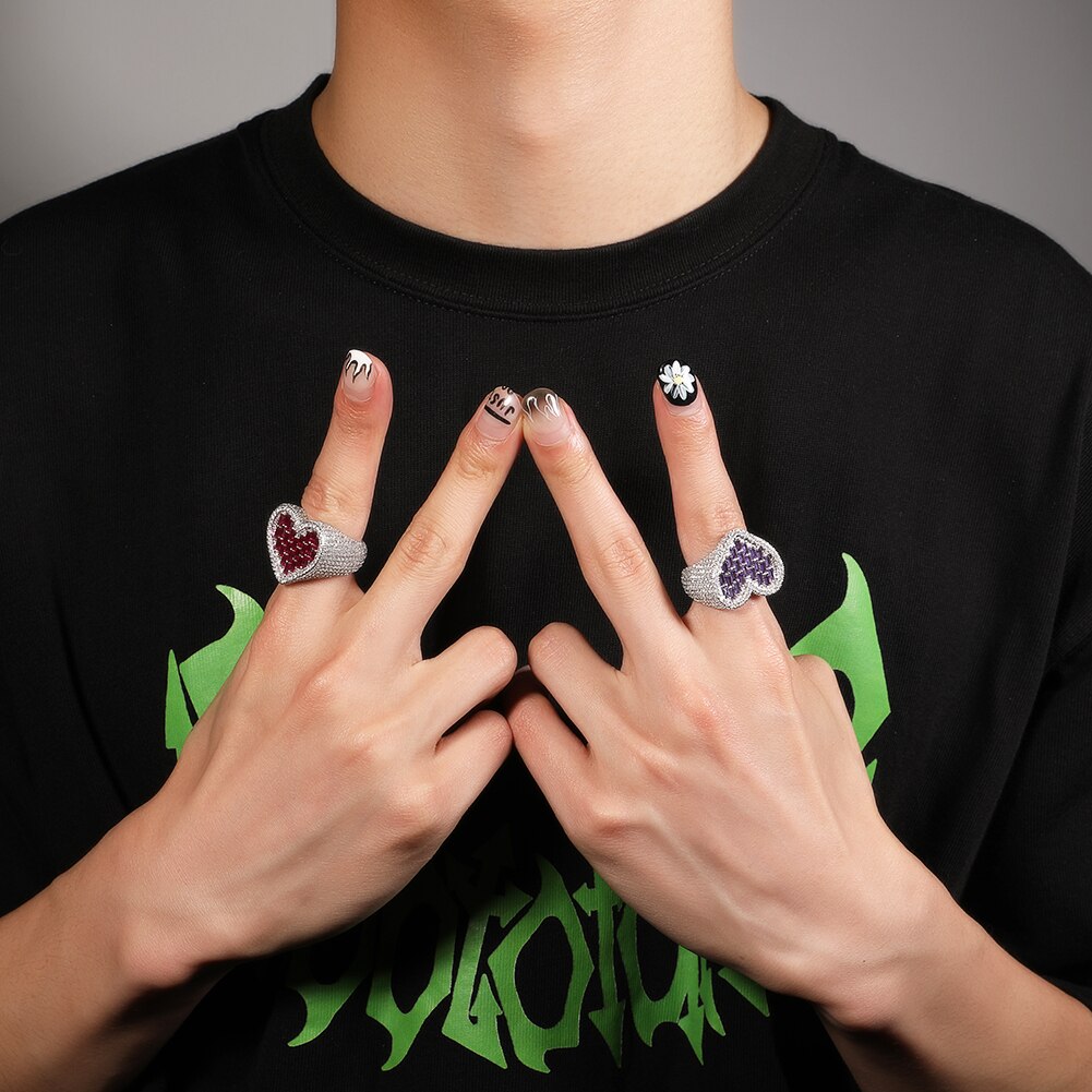 Bague coeur diamant — Doumira