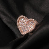 Bague coeur diamant — Doumira