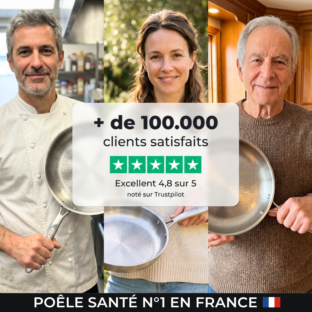 Poêle Doumira™ en titane pur, sans PFAS