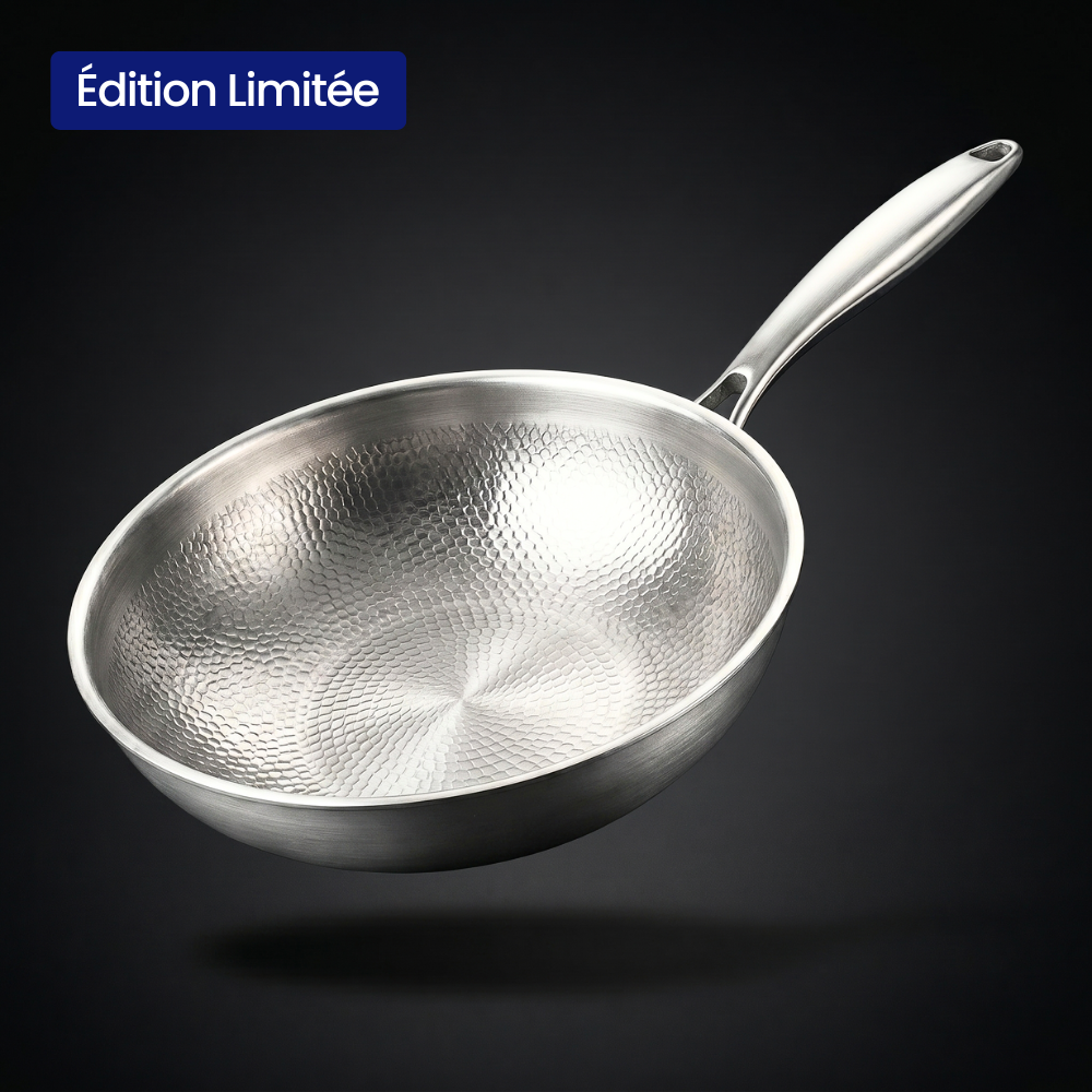 Wok Doumira® 28 cm en titane