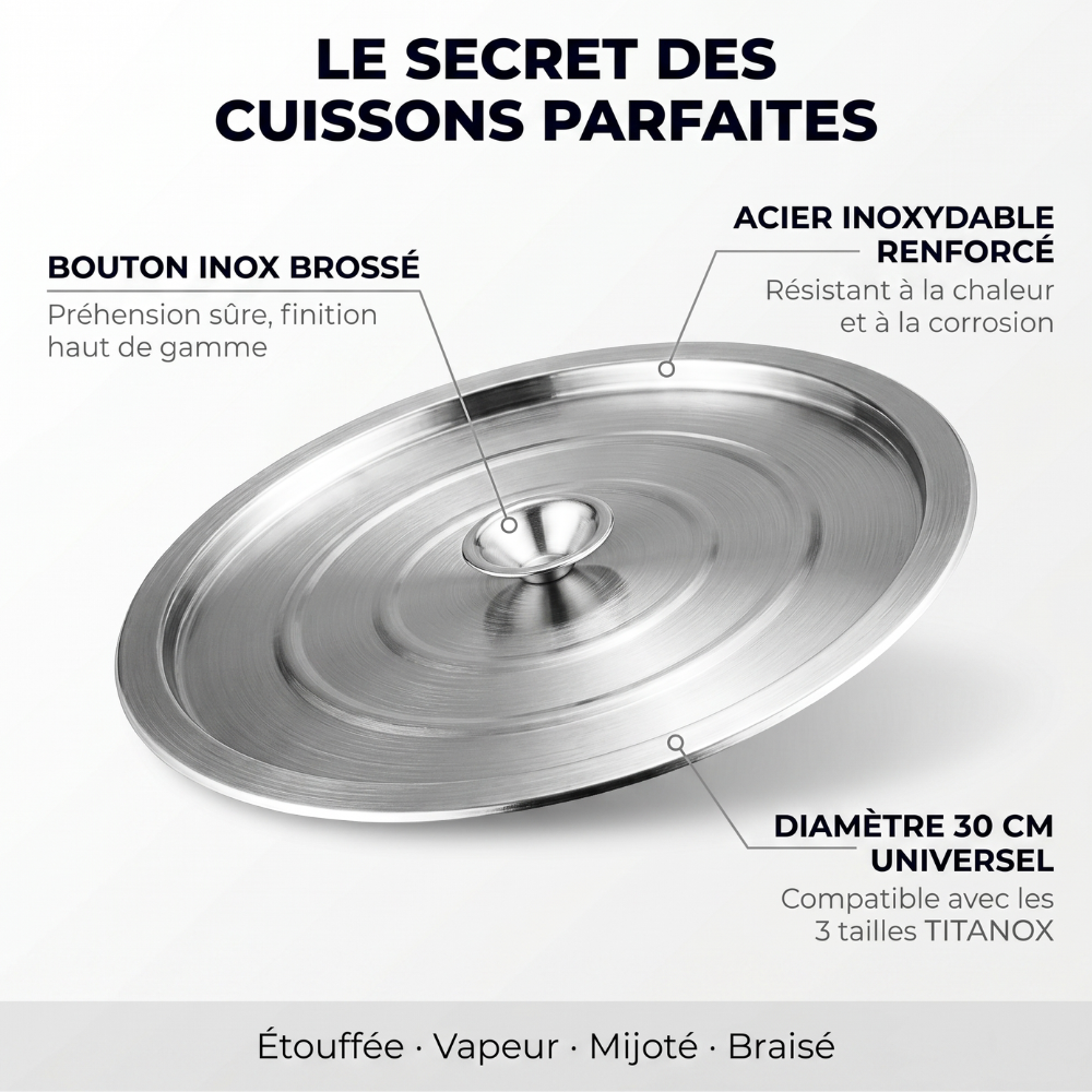 Couvercle universel inox Doumira®
