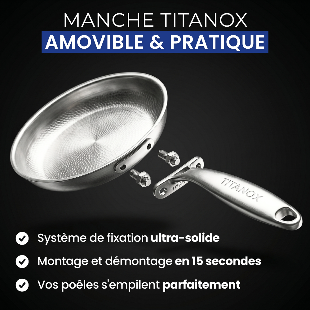 Poêle Doumira™ en titane pur, sans PFAS