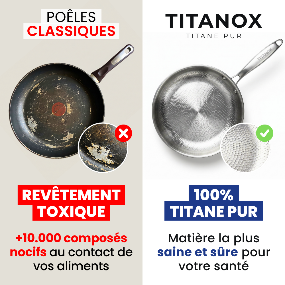 Poêle Doumira™ en titane pur, sans PFAS