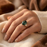 Bague Solitaire en Or Émeraude — Doumira