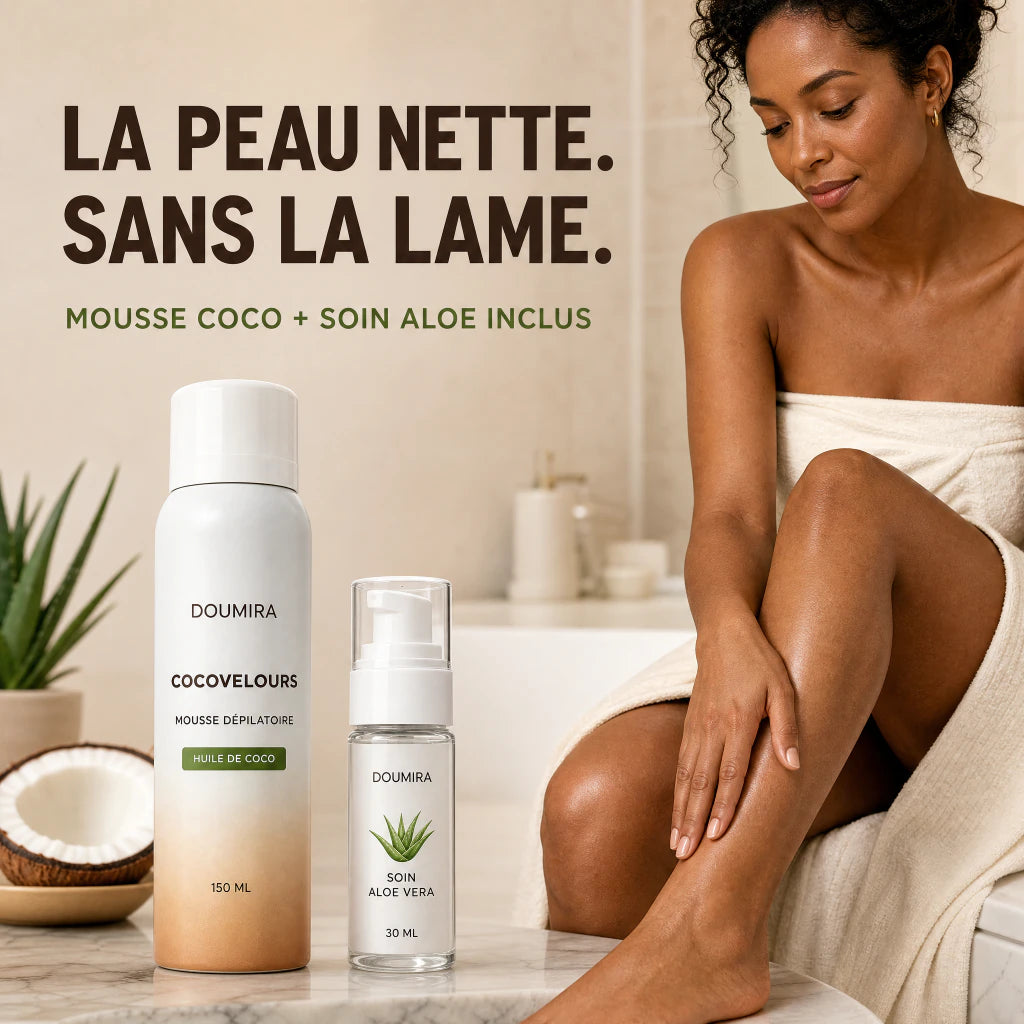 Doumira CocoVelours™ – Mousse dépilatoire sans rasoir