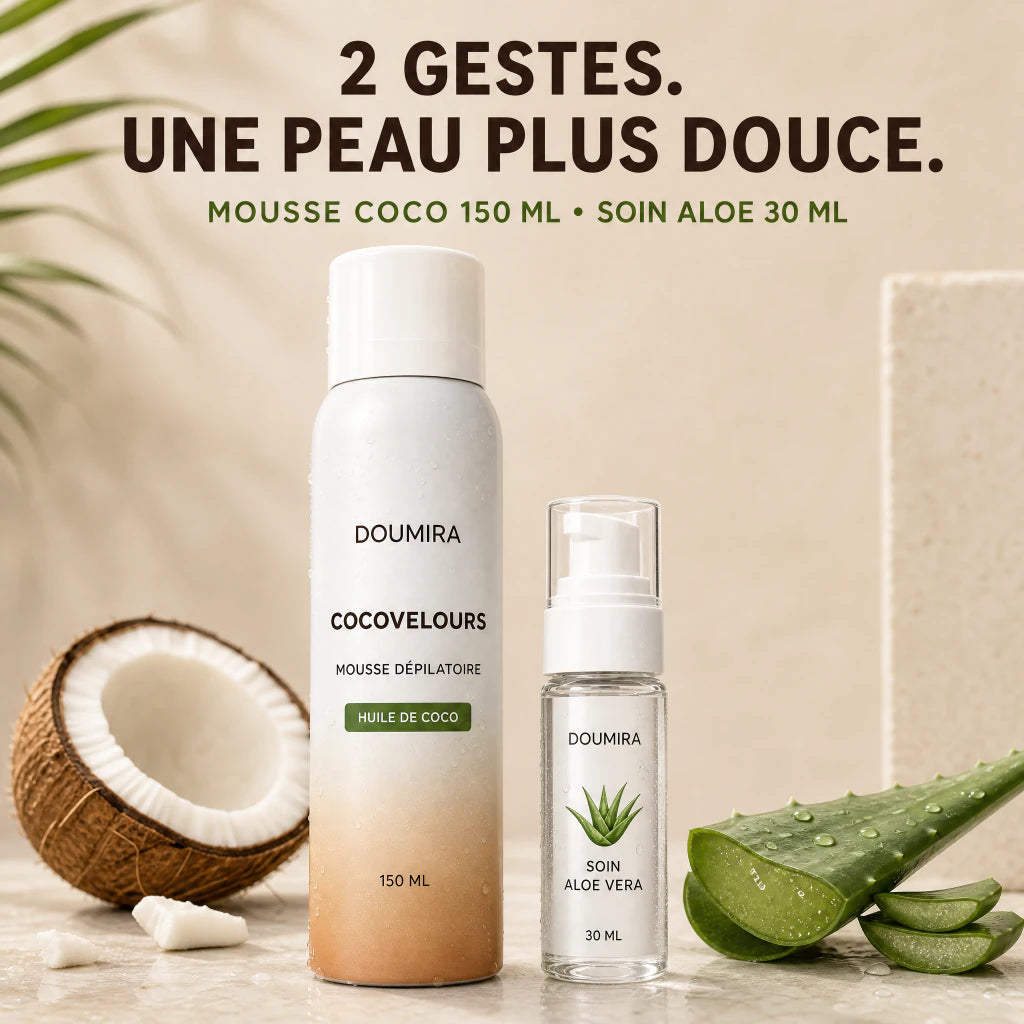 Doumira CocoVelours™ – Mousse dépilatoire sans rasoir