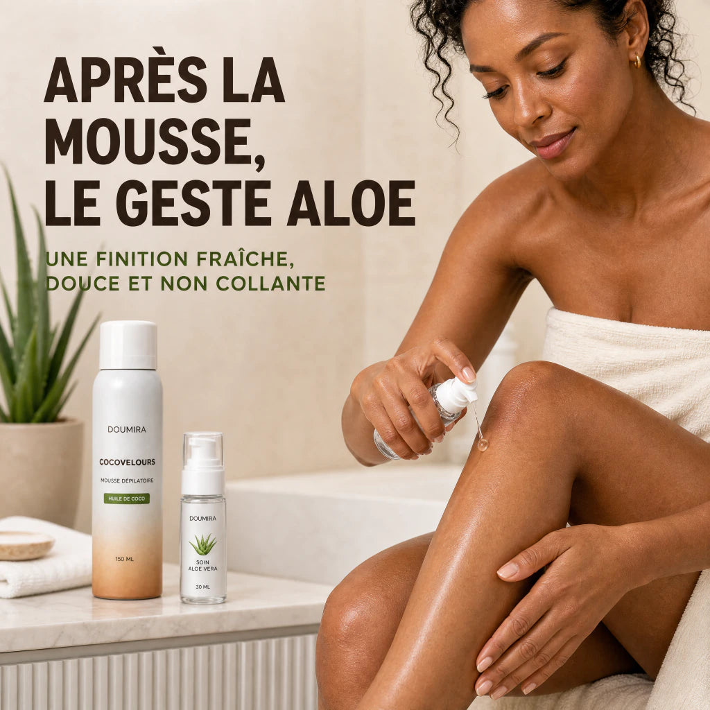 Doumira CocoVelours™ – Mousse dépilatoire sans rasoir