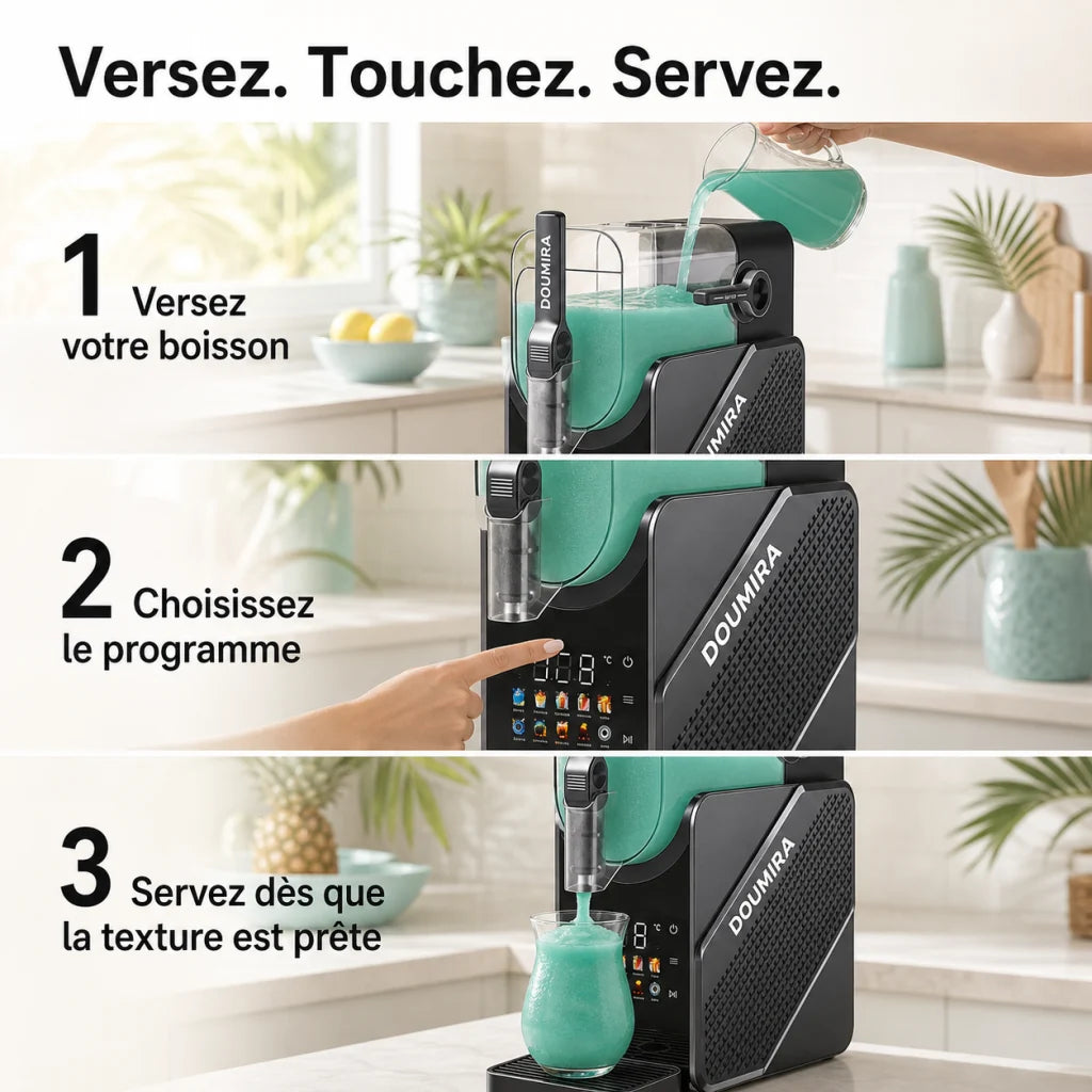 Doumira FrostMix™ – Machine à granités sans glaçons