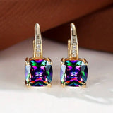 Boucles d'oreilles en pierre mystique — Doumira