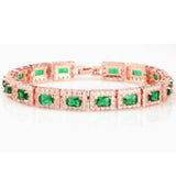 Bracelet en Or Émeraude Vert — Doumira