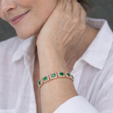Bracelet en Or Émeraude Vert — Doumira