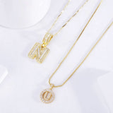 Collier avec Initiale Pave — Doumira